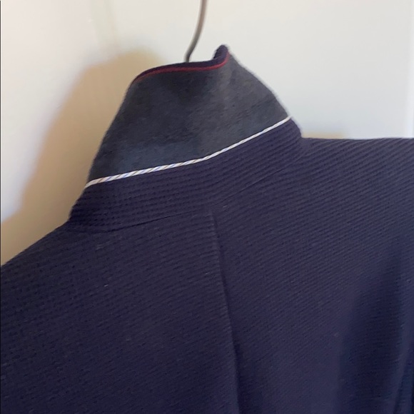 Zara Textured Navy Blazer - Picture 9 of 11